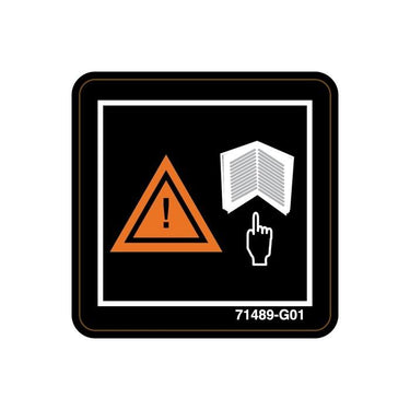 Read Instructions Safety Decal